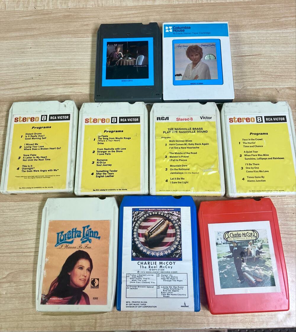 Collection of Vintage 8-track Tapes